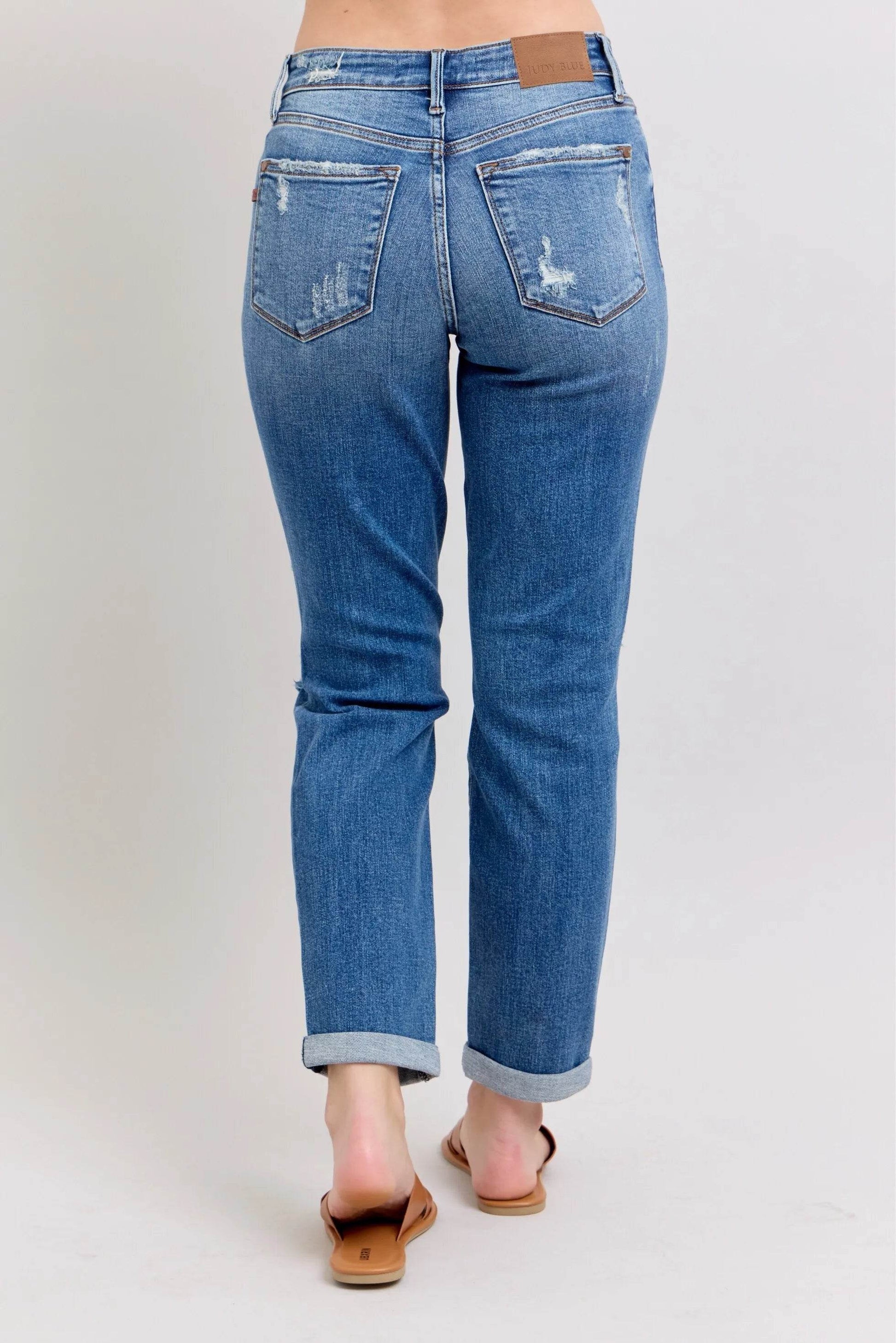 Premium Distressed Boyfriend Jeans - Velveta Studio