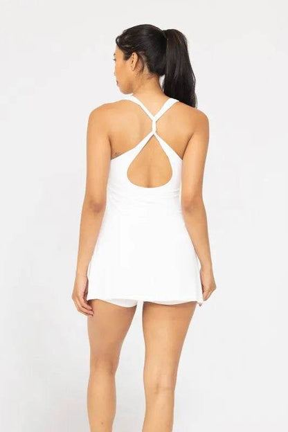 MONO B Twist Racerback Fit-and-Flare Dress - Velveta Studio