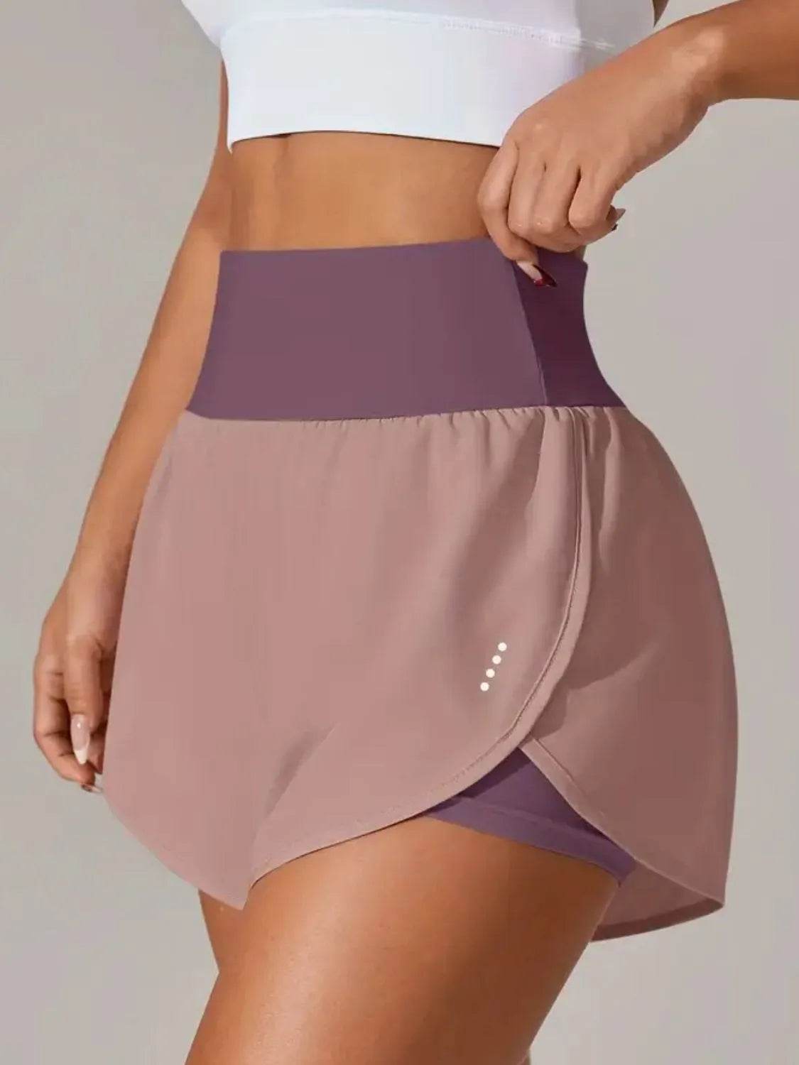 Pocketed High Waist Active Shorts - Velveta Studio