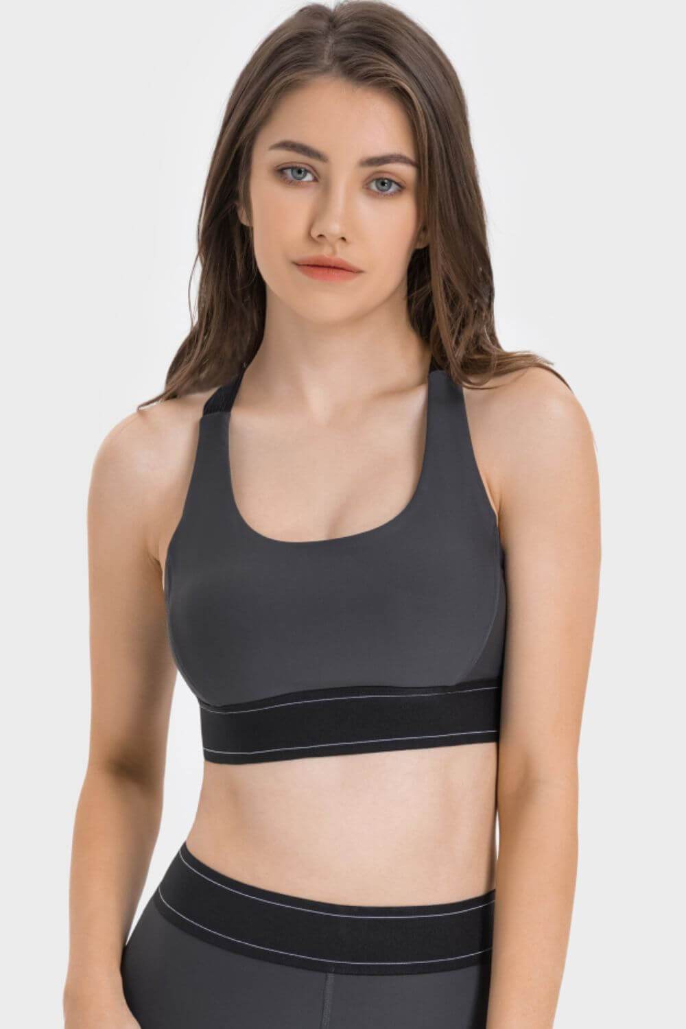 Millennia Contrast Sports Bra - Velveta Studio