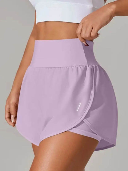 Pocketed High Waist Active Shorts - Velveta Studio