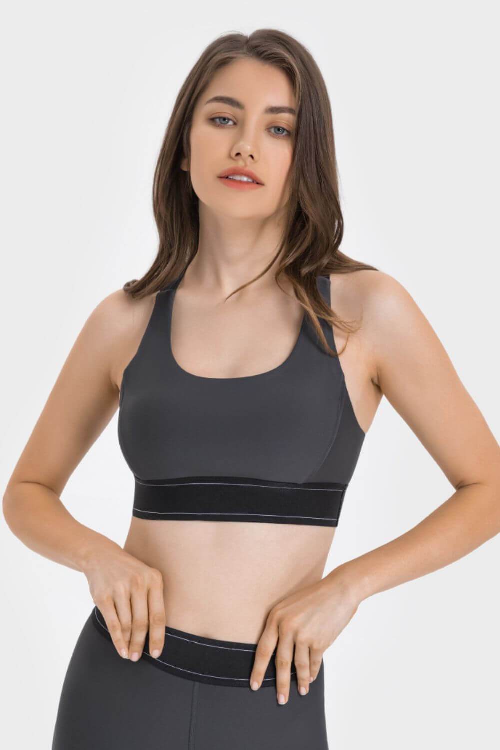 Millennia Contrast Sports Bra - Velveta Studio