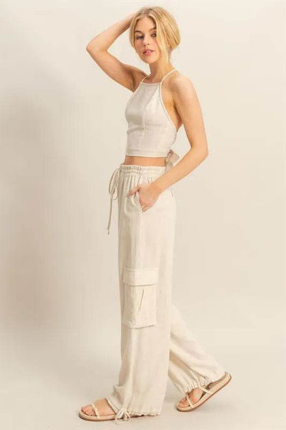 HYFVE Crop Top and Cargo Pants Set - Velveta Studio