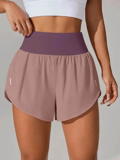 Pocketed High Waist Active Shorts - Velveta Studio