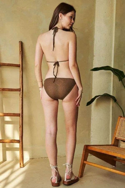 Davi & Dani Halter Skirt Bikini Swim Set - Velveta Studio